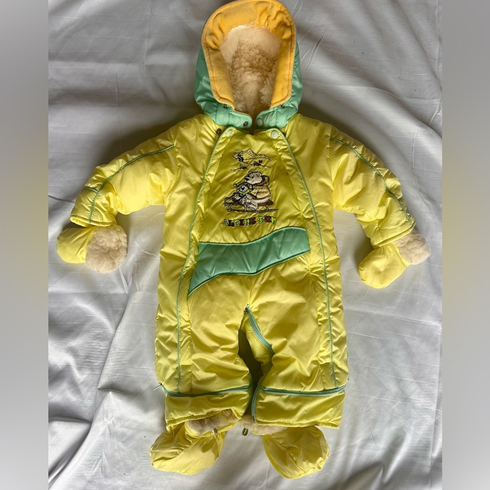 RARE VTG unisex baby snowsuit